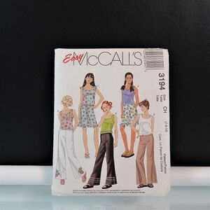 McCalls 3194 Sewing Pattern Girls Tops Pants Skirt